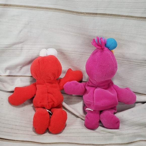 🌞SOLD🌞 Sesame Street Elmo & Telly Monster Plush Stuffed Toys Tyco 8 Inch 1997 - Picture 7 of 12